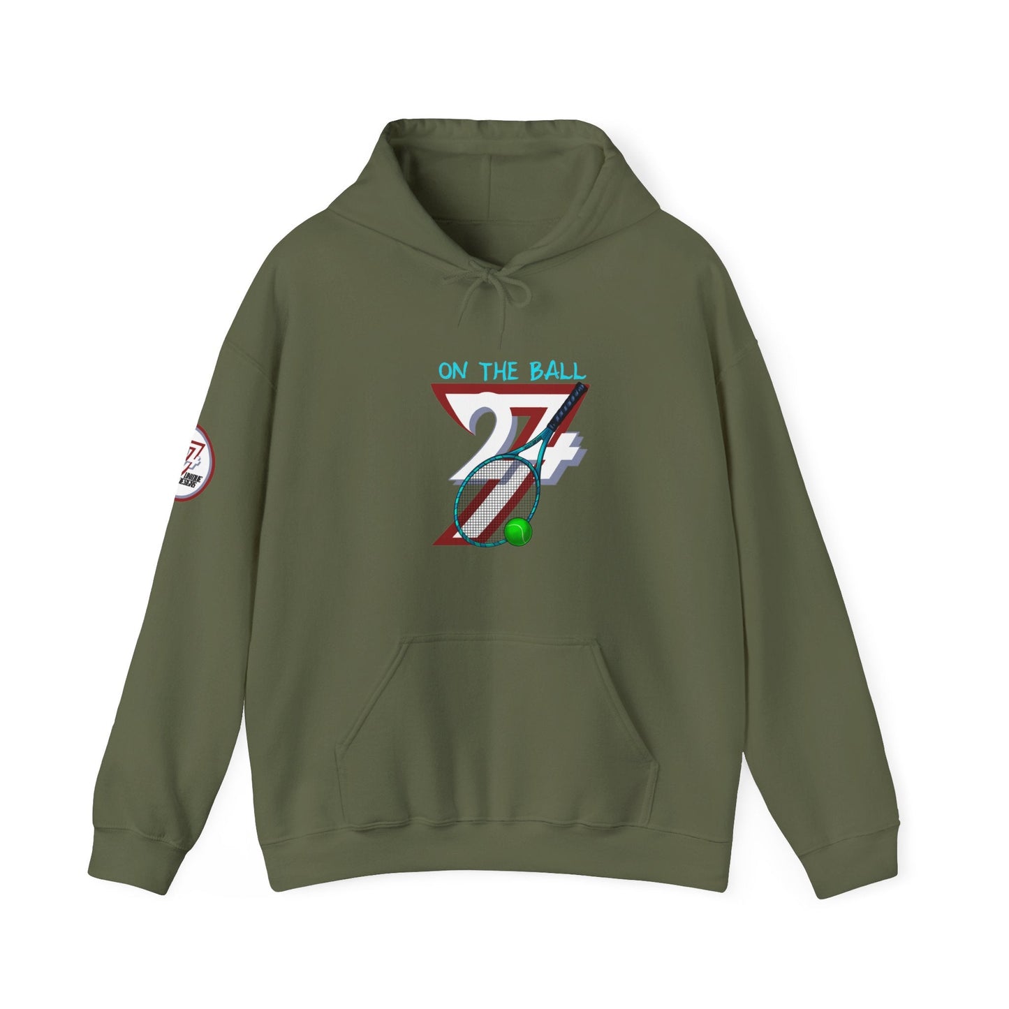 Unique Design Tennis  Hoodie military green