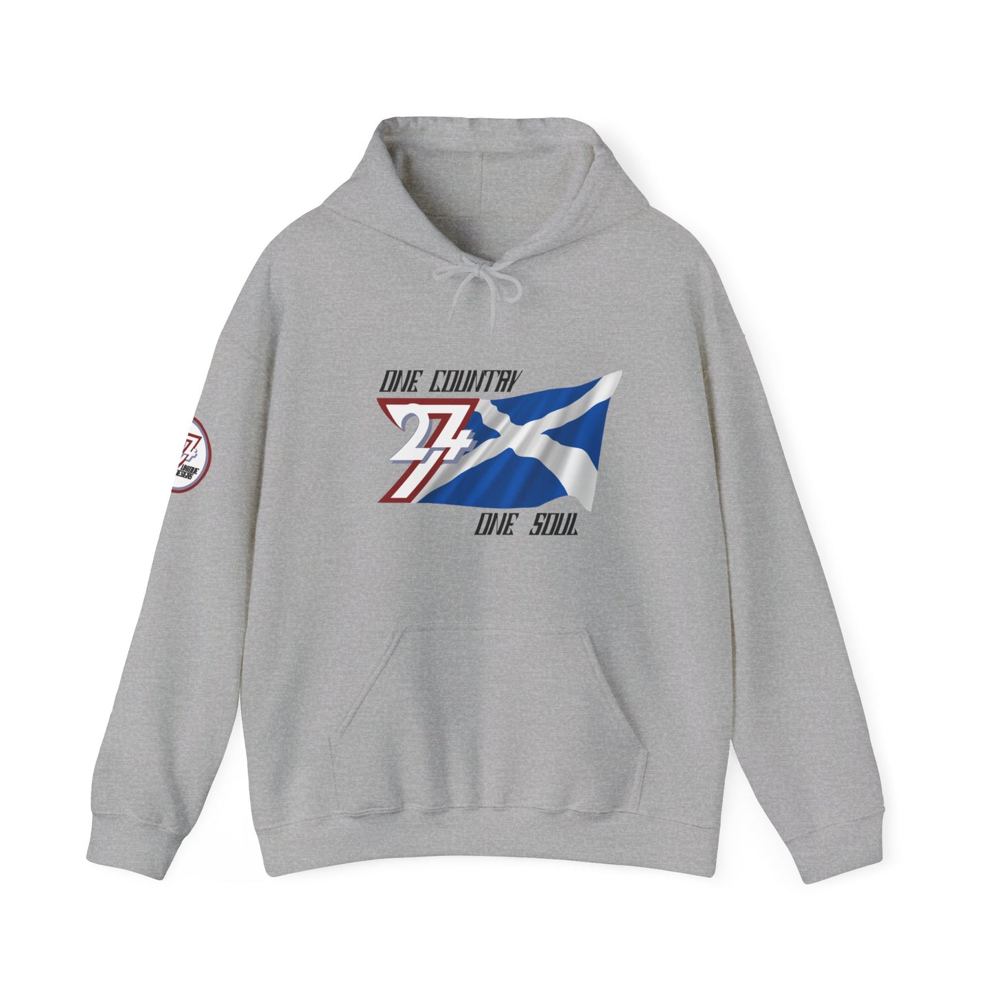 Unique Design 24/7 Scotland Flag custom hoodie sport grey