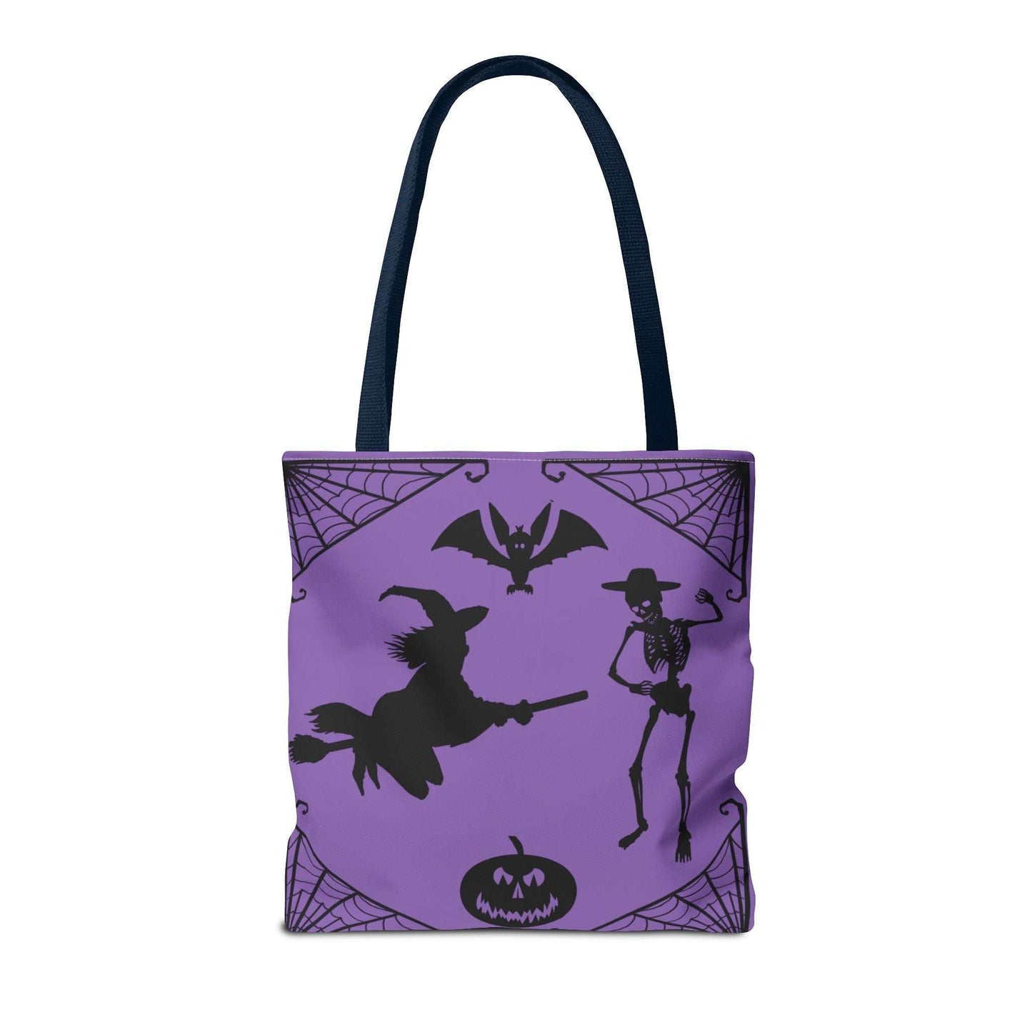 Spooky Halloween Tote Bag medium navy back