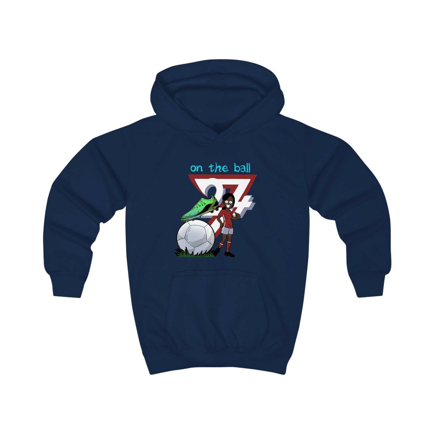 Unique Design Kids Hoodie On the pitch navy