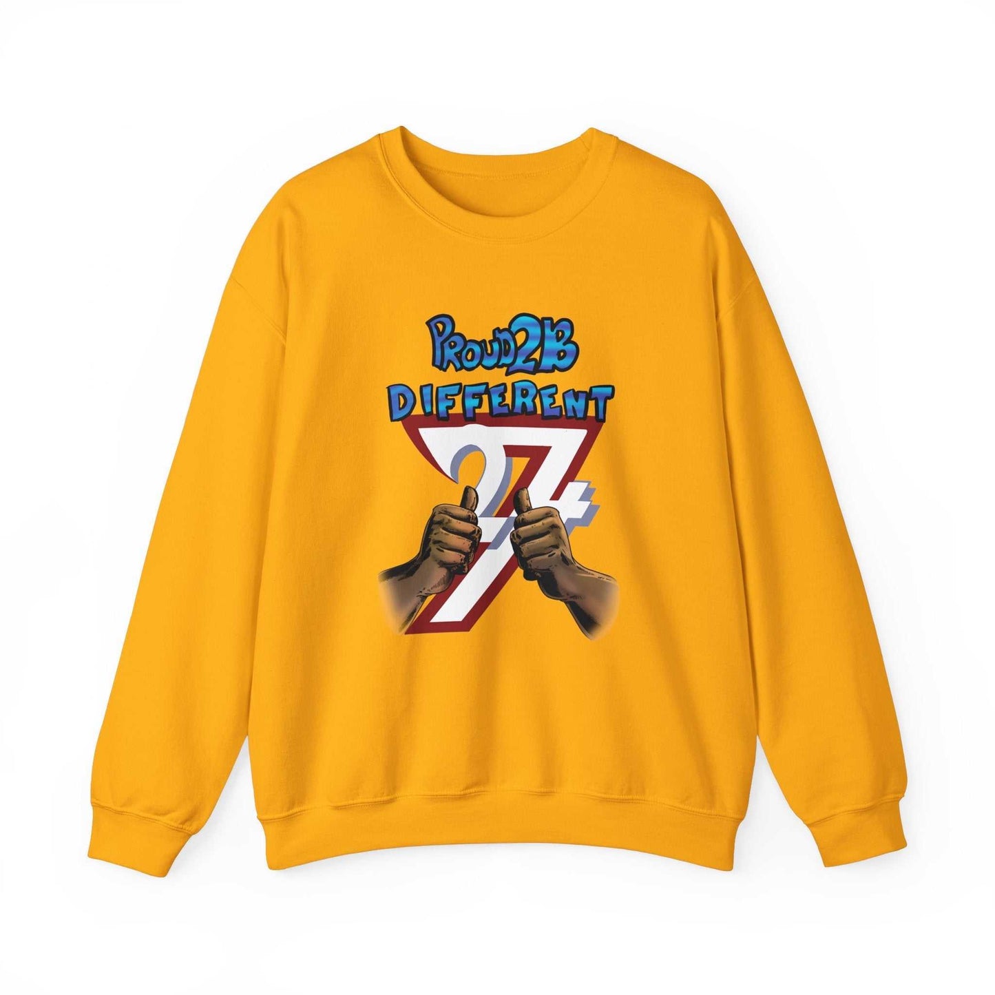 Unique Design Proud To Be Different Heavy Blend™ Crewneck Sweatshirt gold