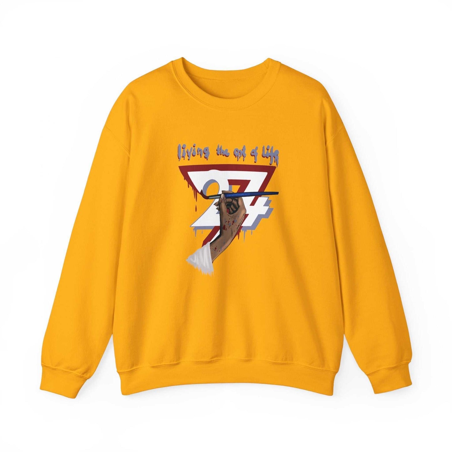 Unique Design The Art of Life Heavy Blend™ Crewneck Sweatshirt gold