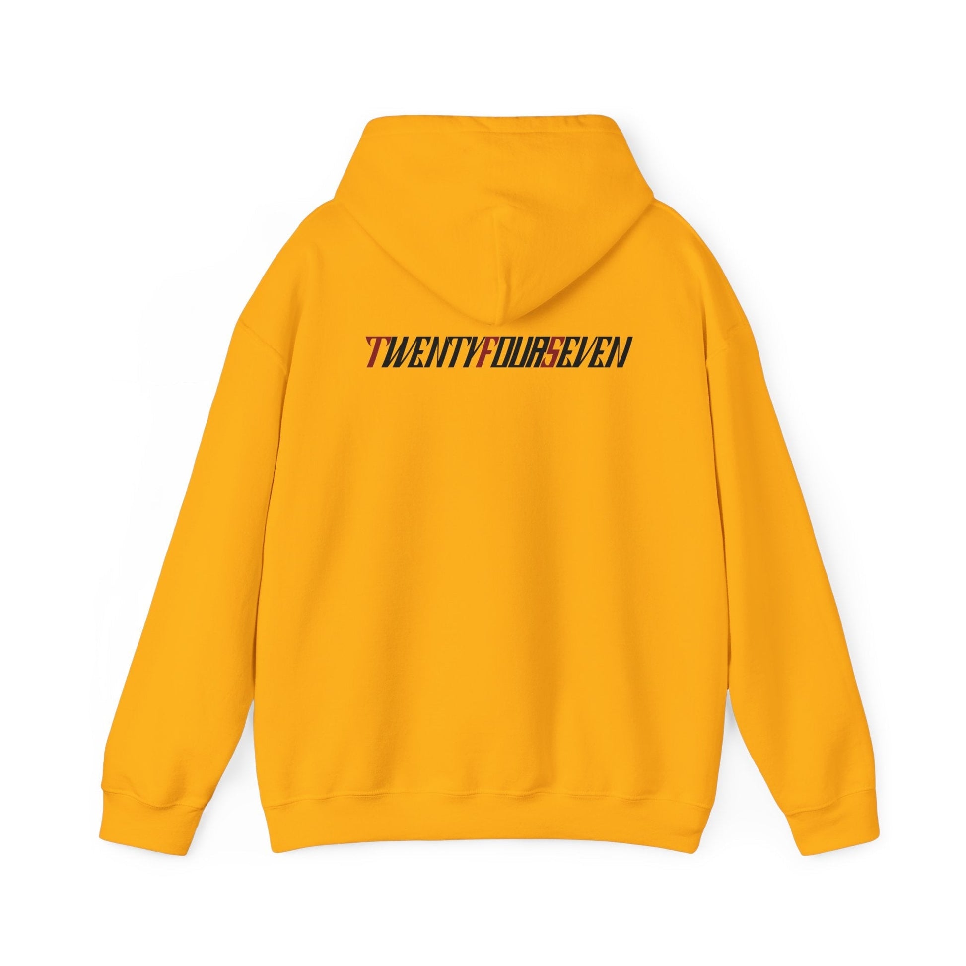 Unique Design TwentyFourSeven Printed Hoodie gold