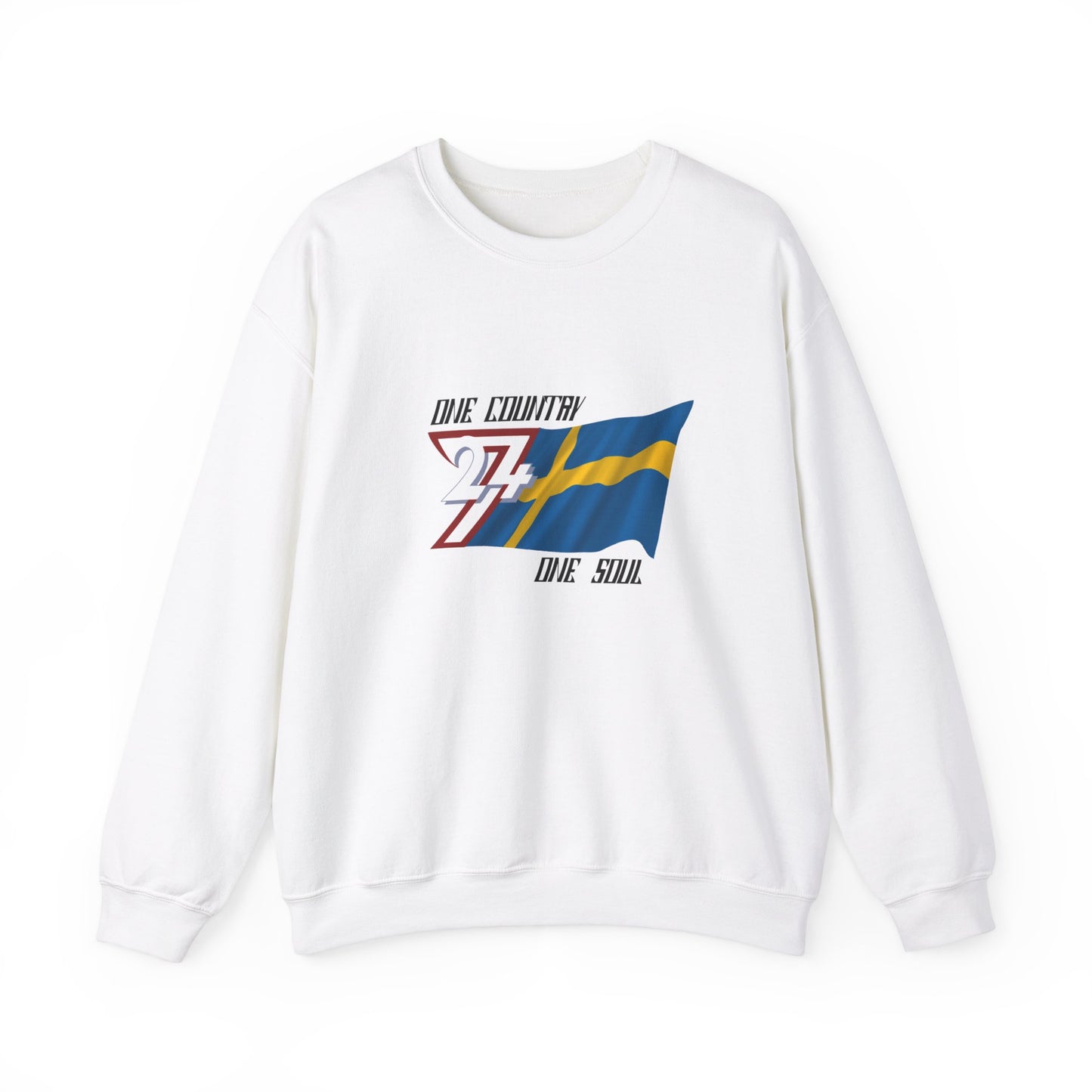 Unique Design Sweden Flag sweatshirt white