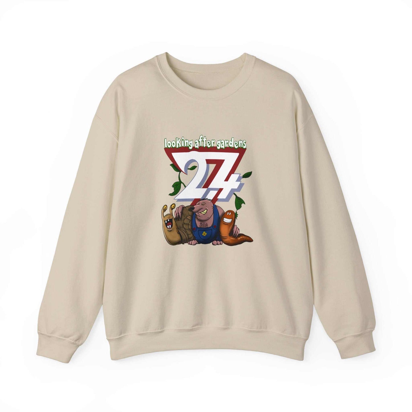 Unique Design Gardening Squad Heavy Blend™ Crewneck Sweatshirt sand