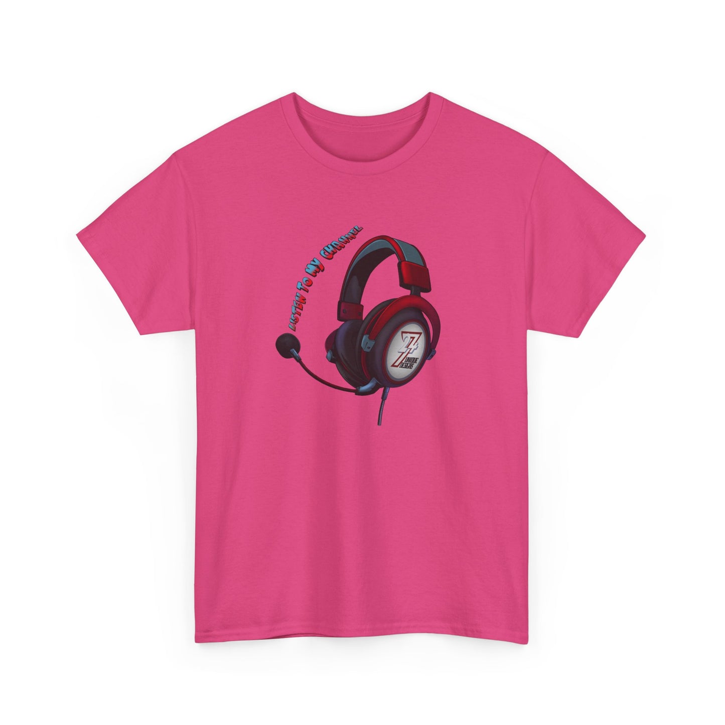 Unique Design 24/7 Headset Illustrated custom T-shirt  Heliconia