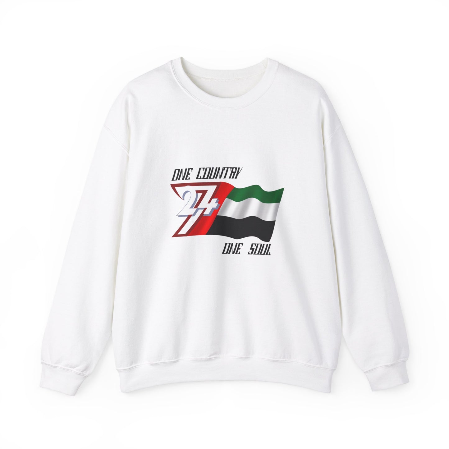 Unique Design Arab Emirates flag sweatshirt white