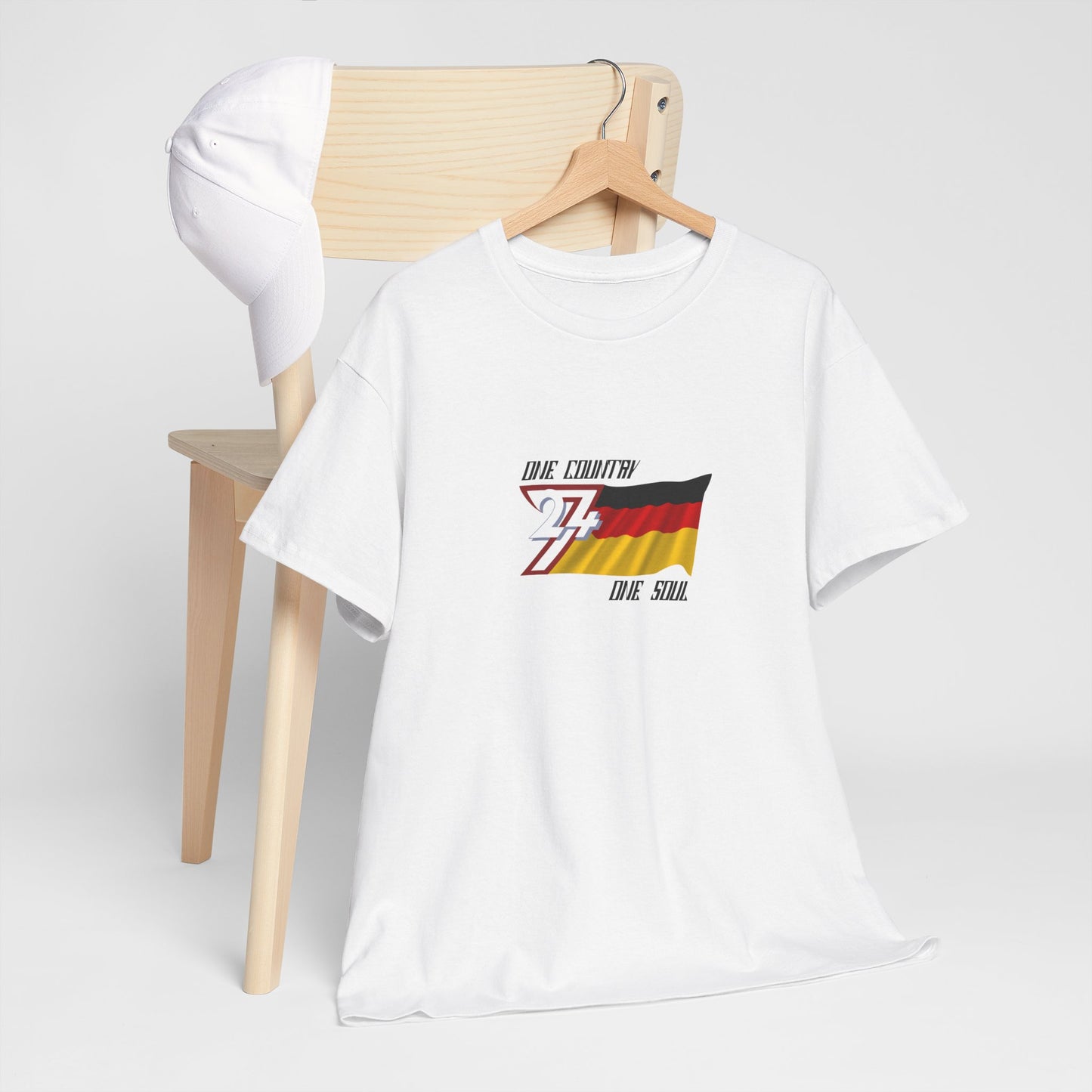 Unique Design Germany Flag Printed custom T-shirt white