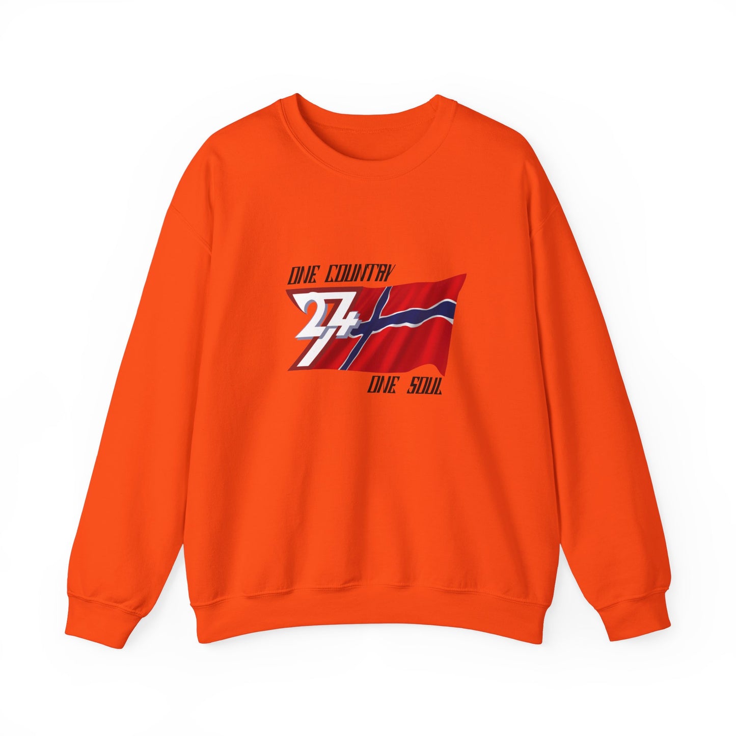 Unique Design Norway Flag sweatshirt orange