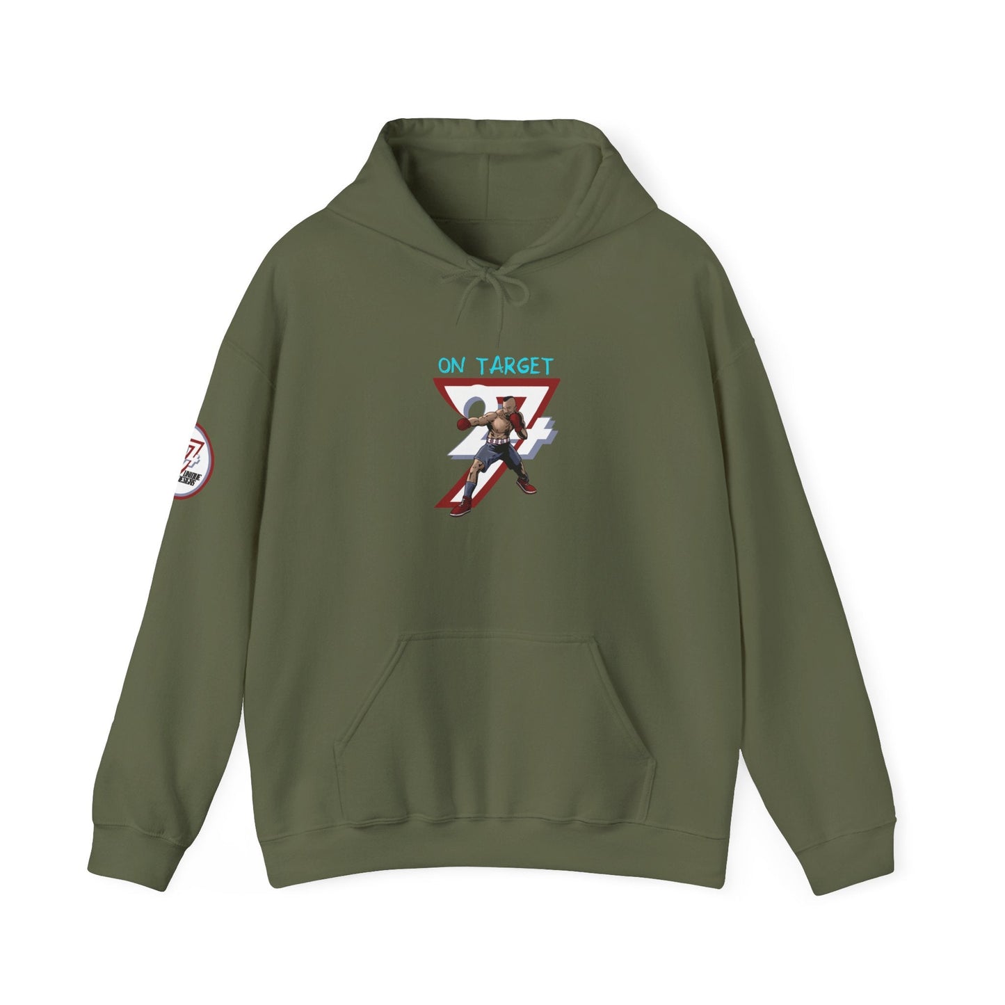 Unique Design boxing sport Hoodie military green