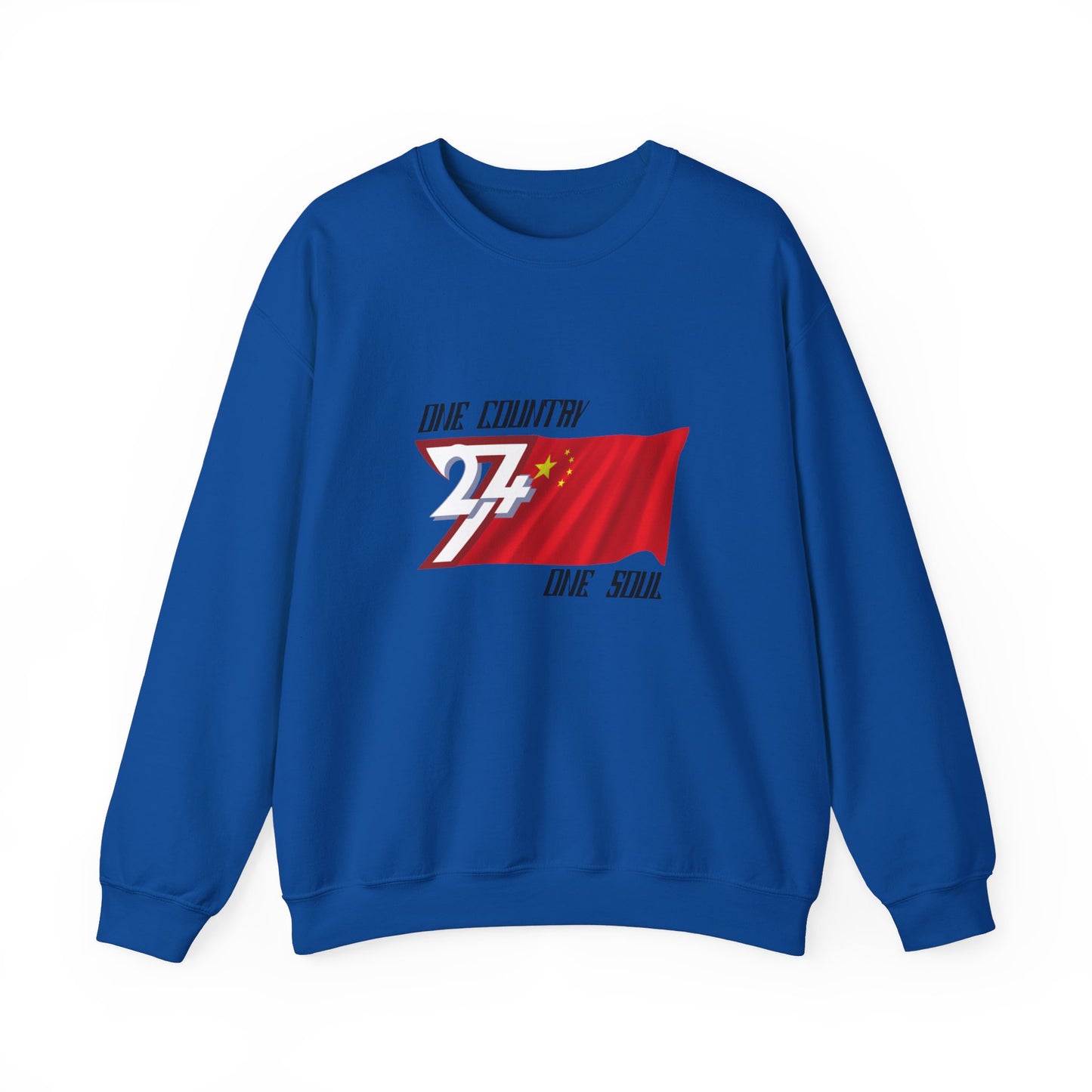 Unique Design China Flag sweatshirt royal