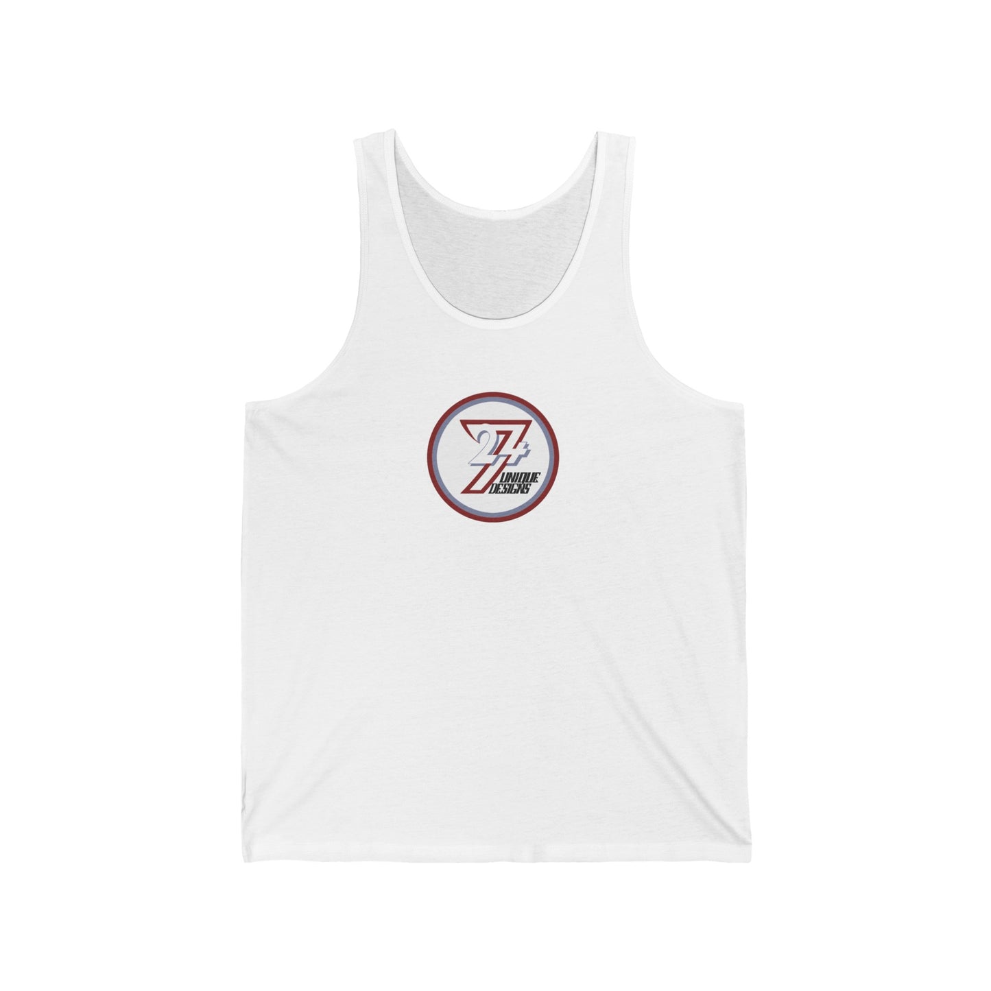 Unique Design 24/7 women's jersey tank top white