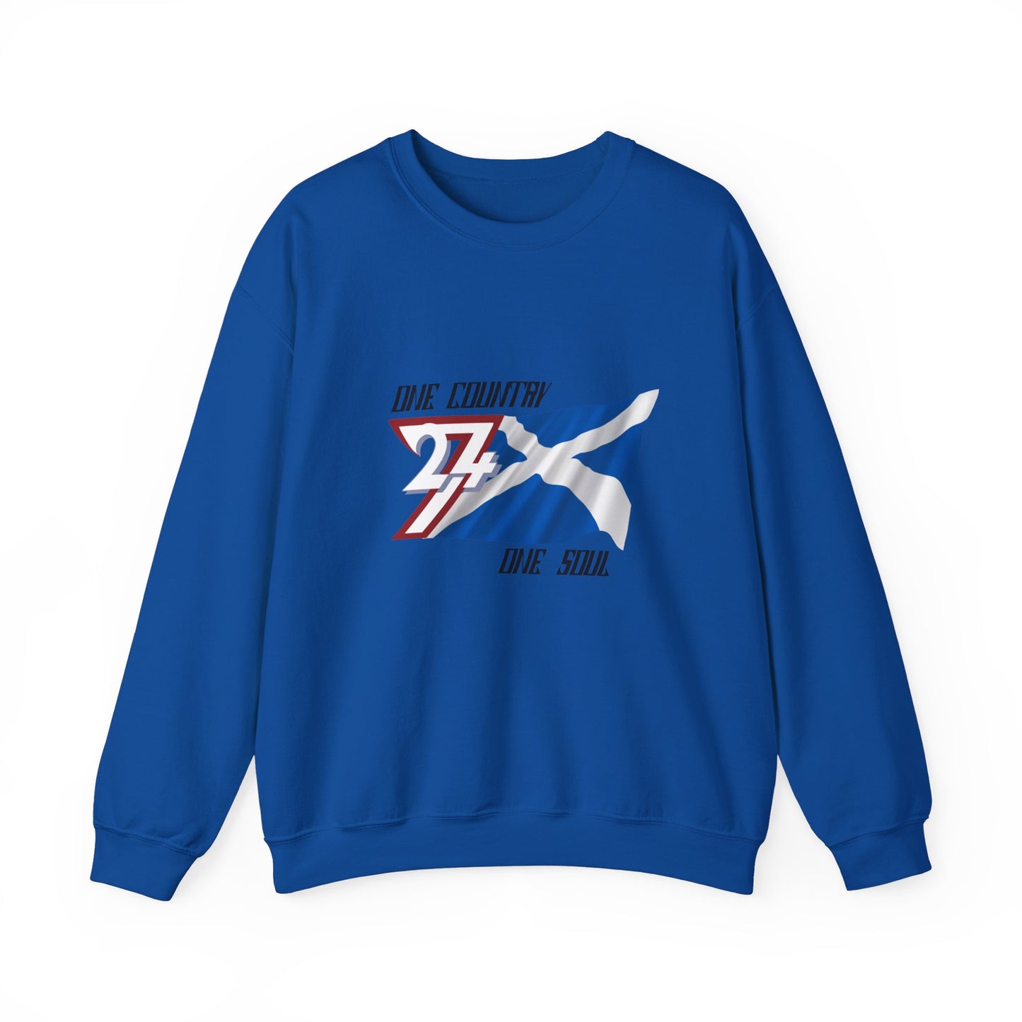 Unique Design Scotland Flag sweatshirt royal