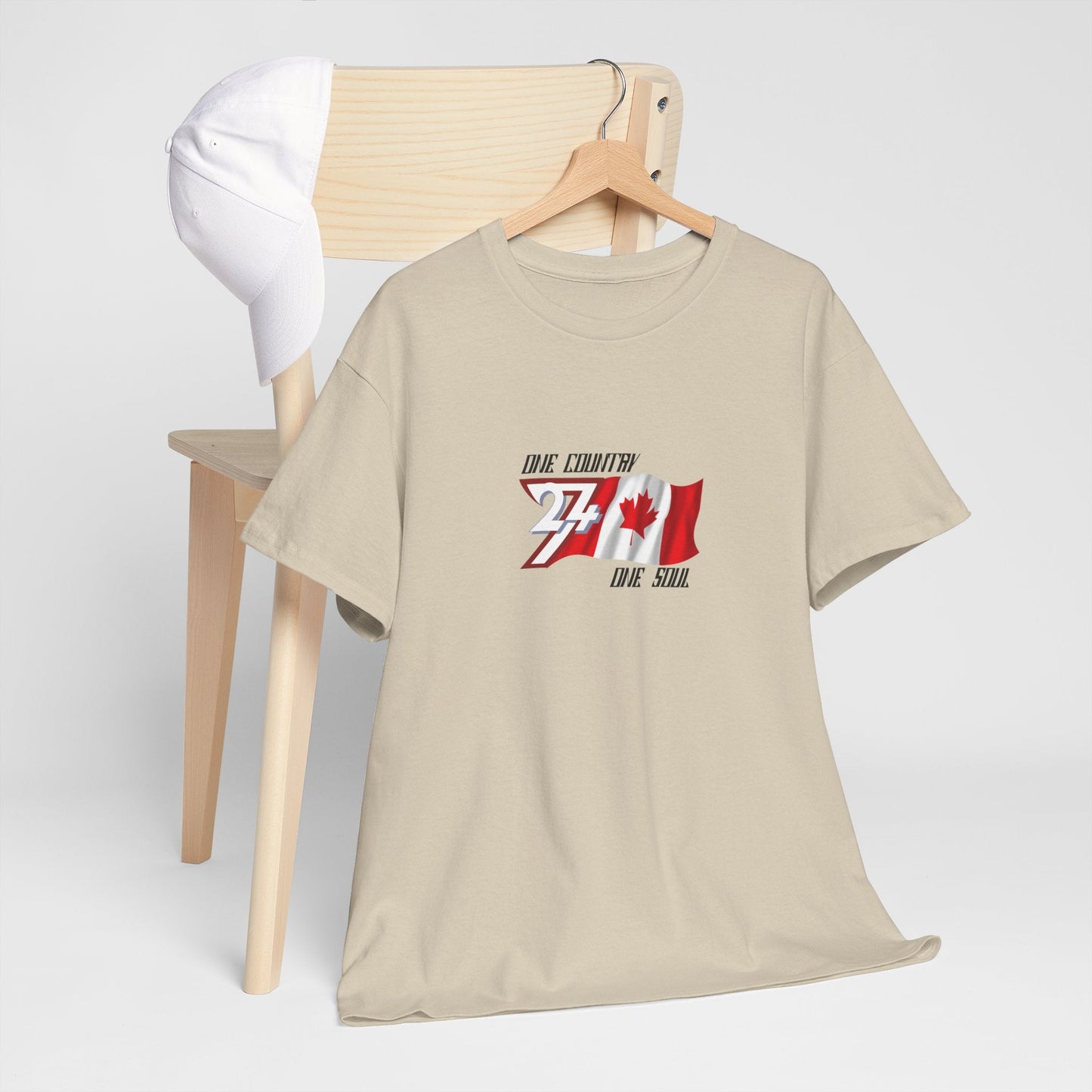 Unique Design Canada Flag Printed custom T-shirt sand