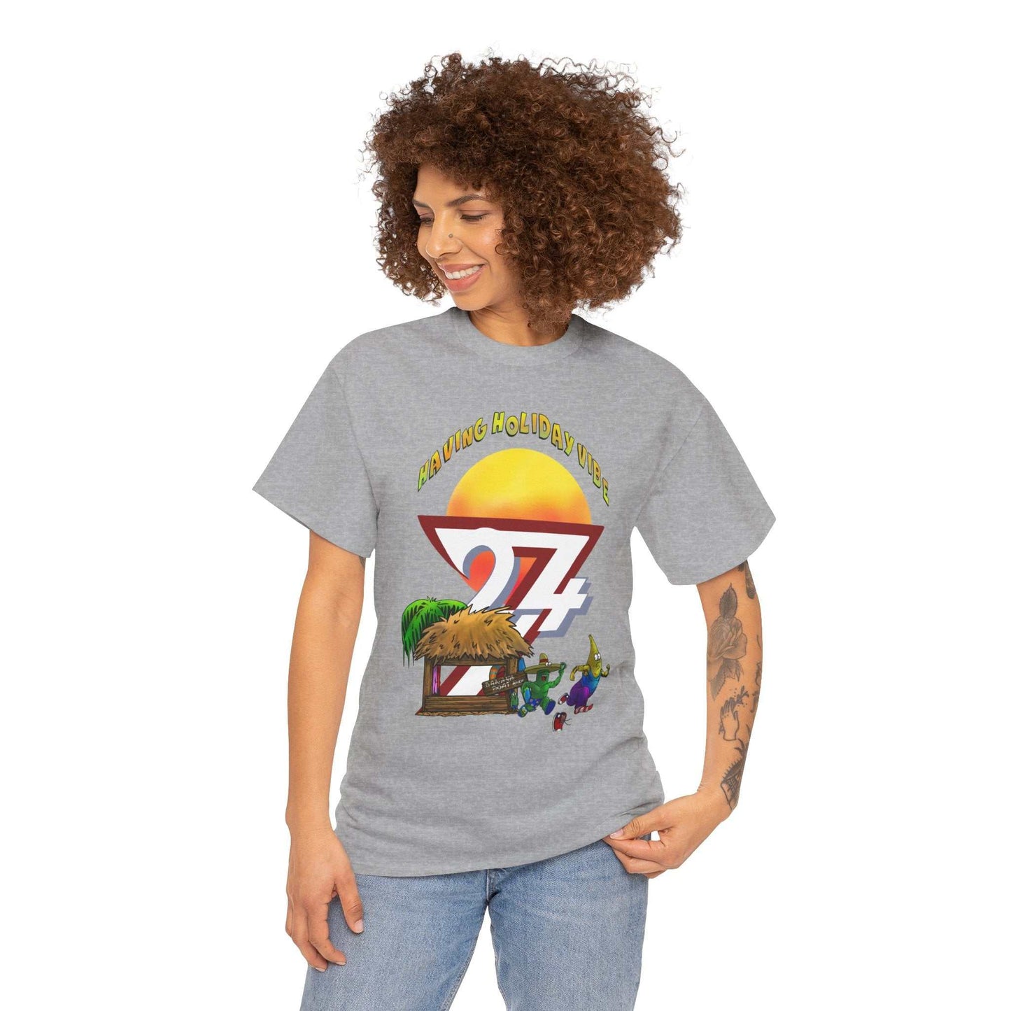 Unique Design Leonando Banana Boat Hire custom T-shirt  light grey