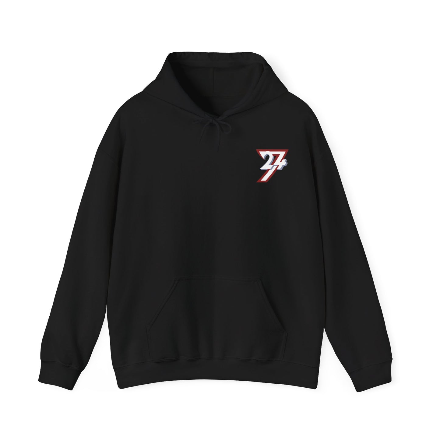 Unique Hoodie - TwentyFourSeven Printed Hoodie by 24/7 Unique Designs black