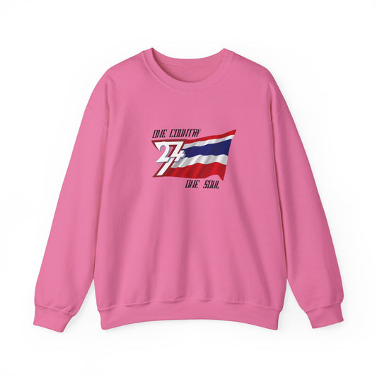 Unique Design Thailand Flag sweatshirt heliconia