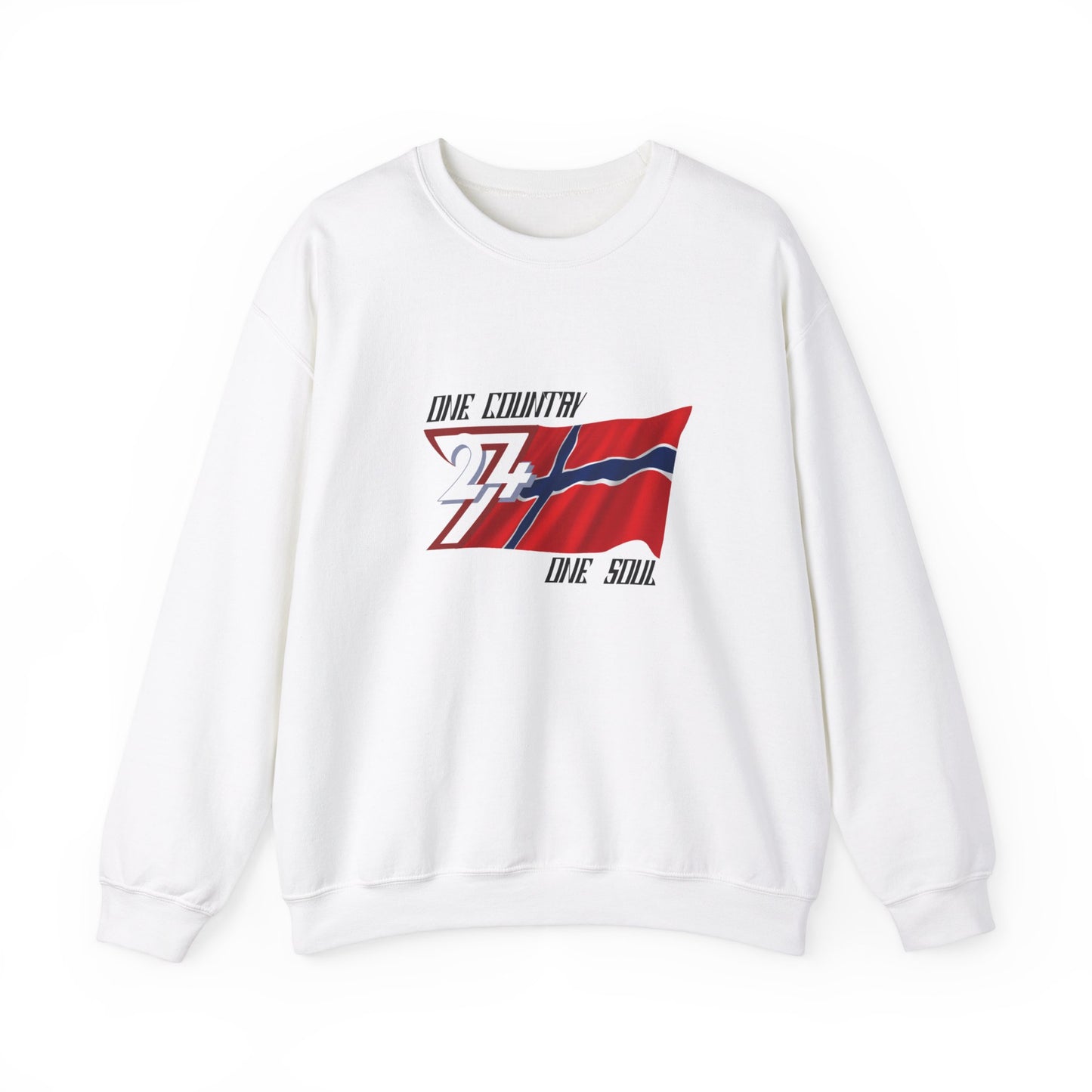 Unique Design Norway Flag sweatshirt white