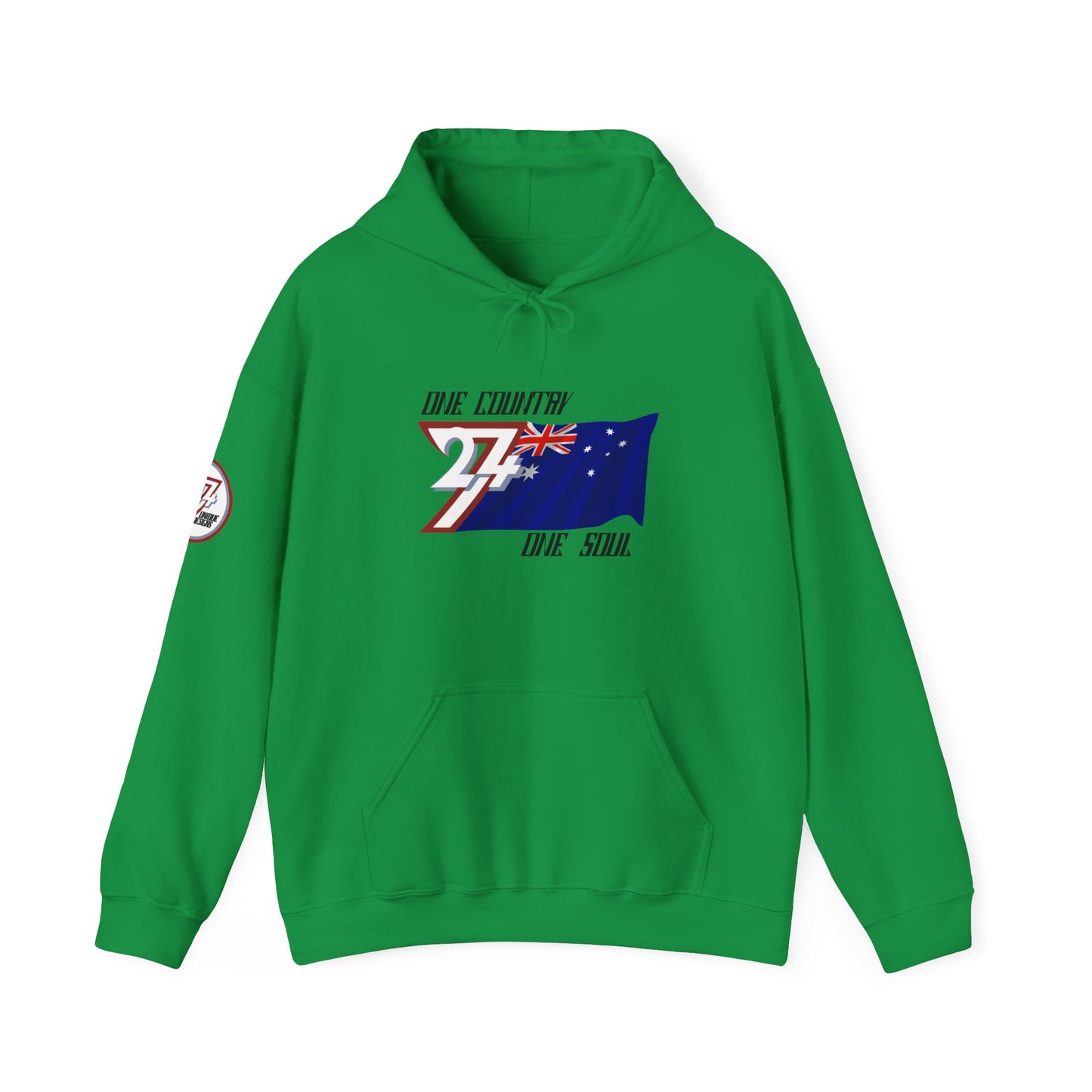 Unique Design 24/7 Australia Flag Printed Unisex custom Hoodie irish green