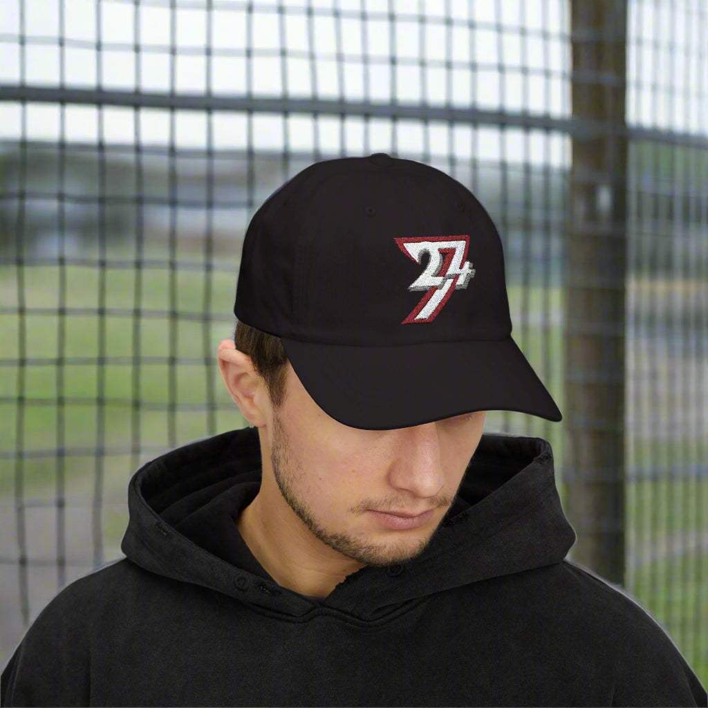 Baseball Hat Classic Dad Cap embroidered cap 24/7 Unique Designs black