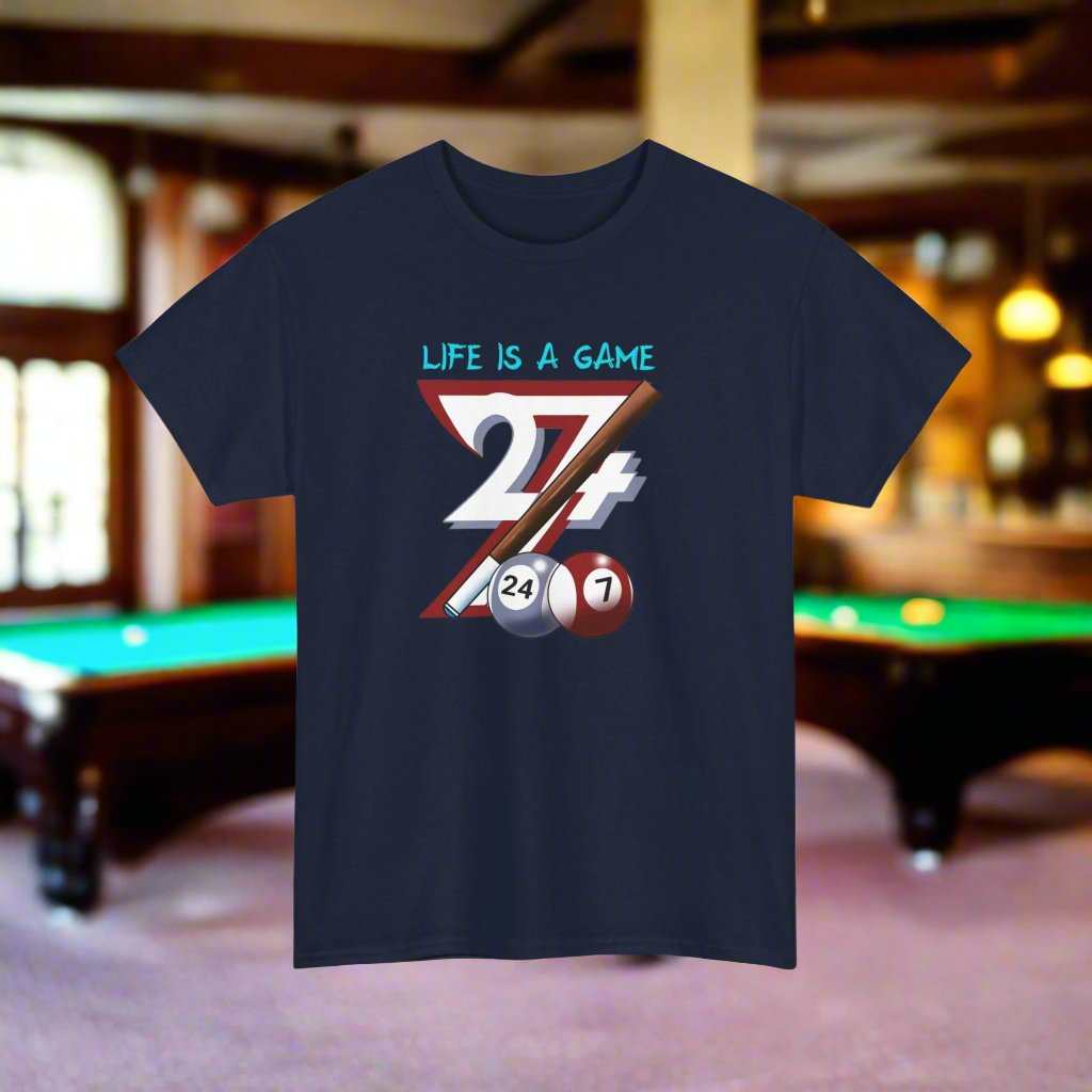 Billiard T-shirt Pool T-shirt billiard tee pool tee sport t-shirt navy