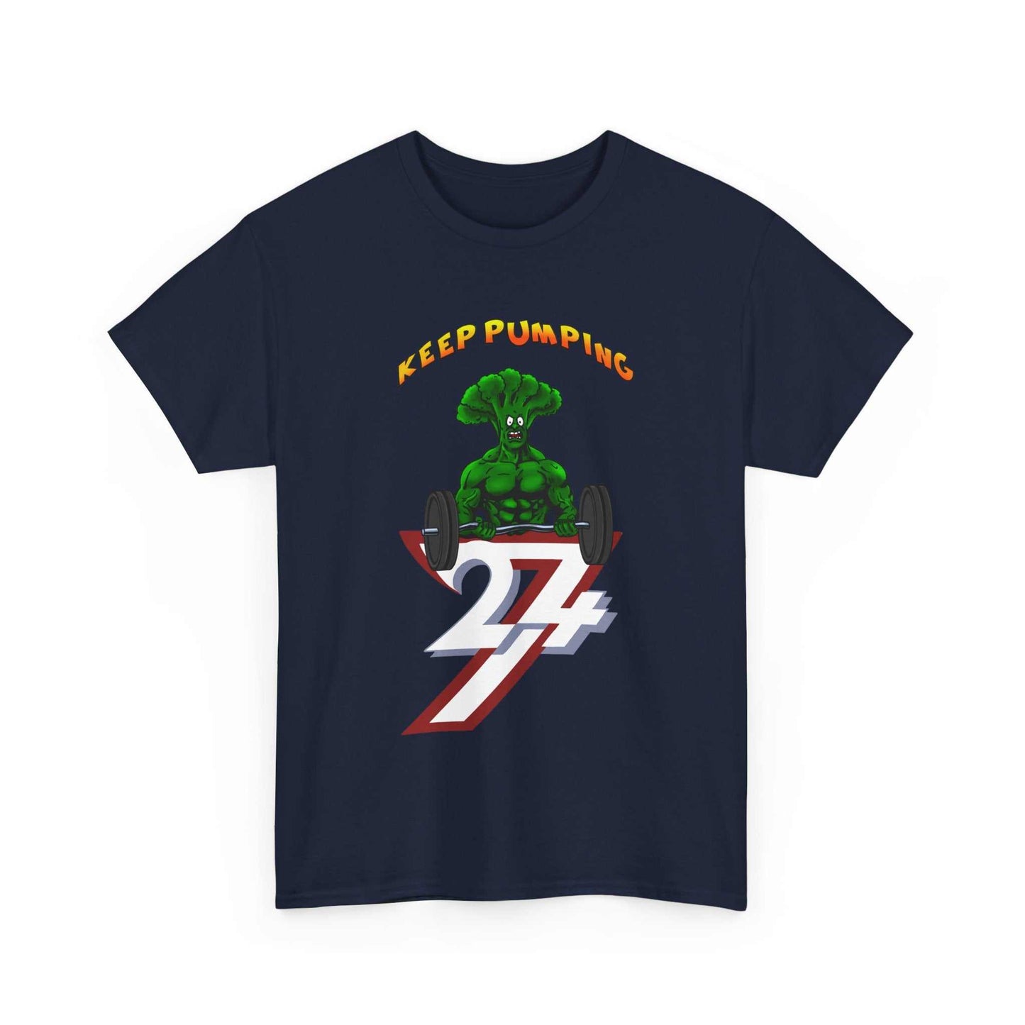 Broccoli T-shirt workout tee navy