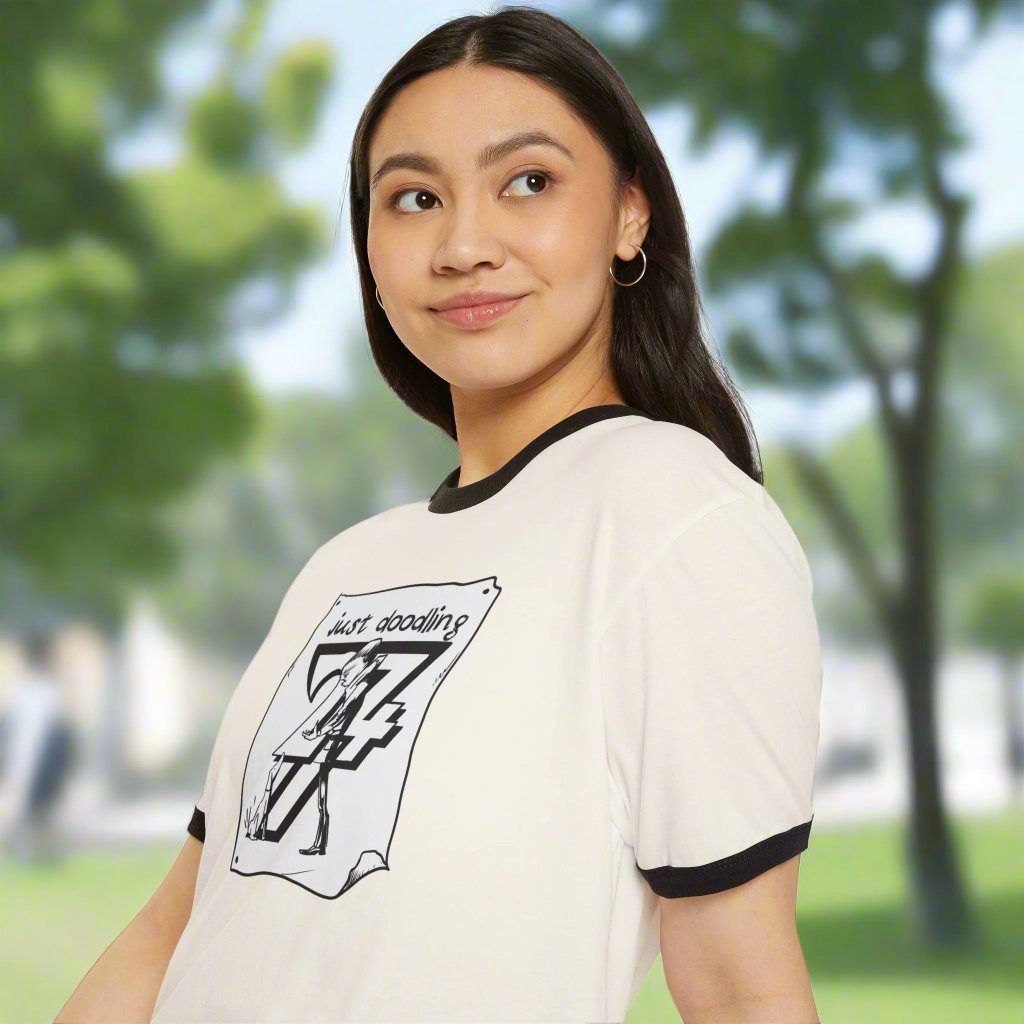 Cartoon on Women T-shirt Dog T-Shirt cartoon tee illustrated tee printed tee