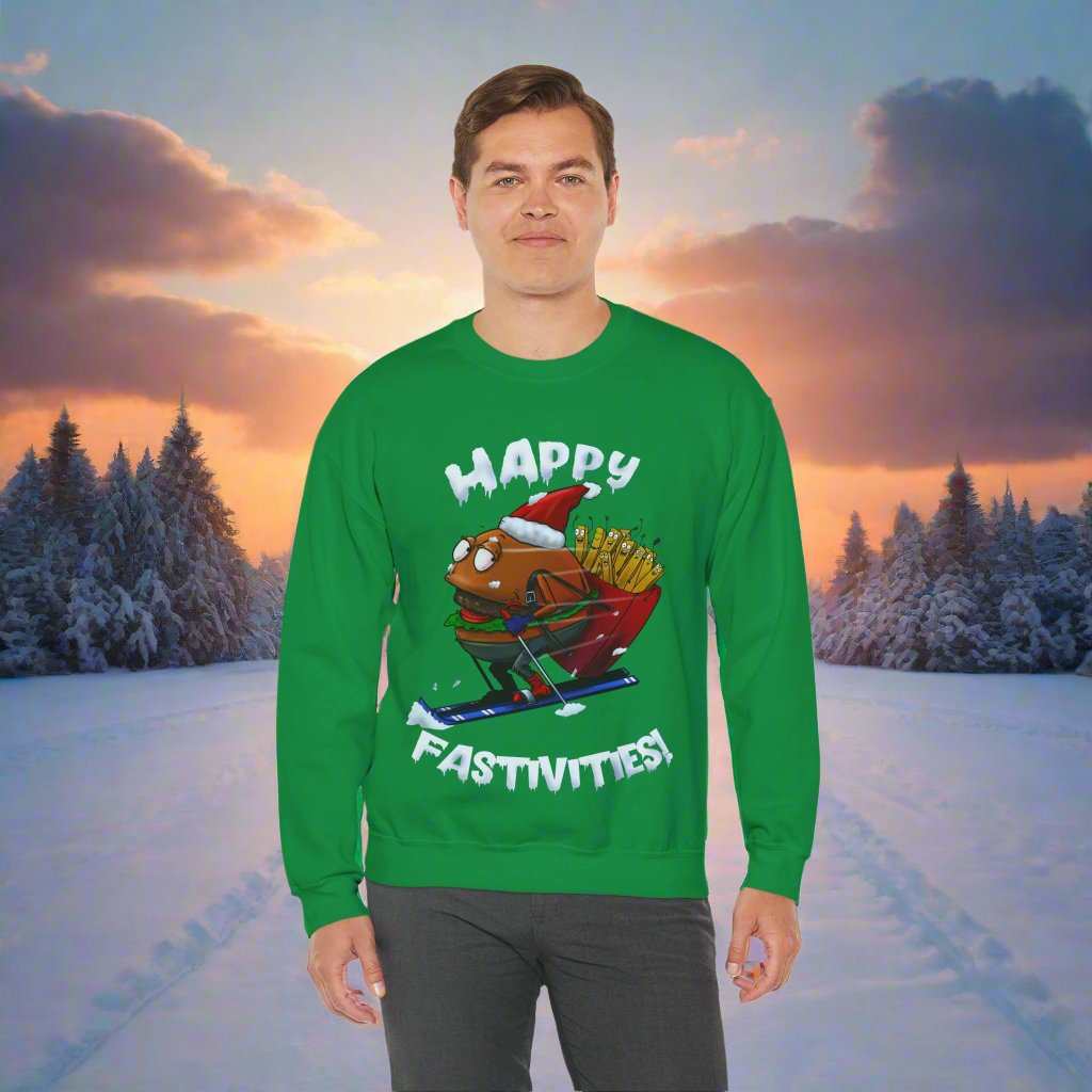 Christmas Jumper Sweatshirt irsh green