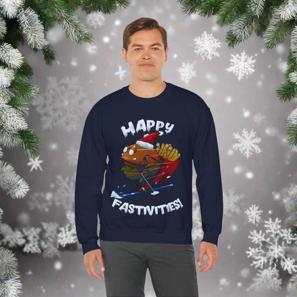 Christmas Jumper Sweatshirt navy