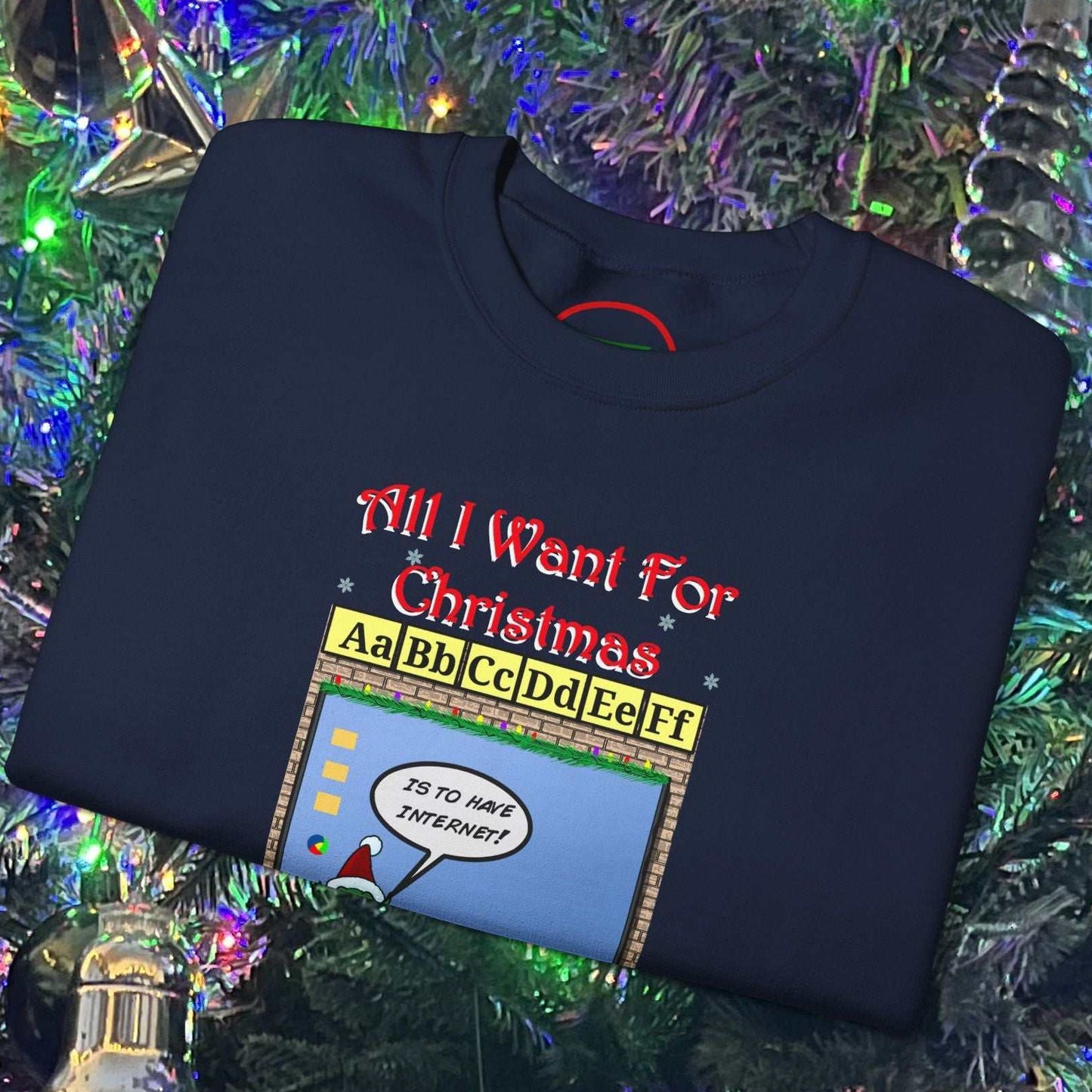 Christmas Teachers and Elves Sweatshirt with funny cartoon design, festive holiday gift, unisex crewneck in vibrant colors