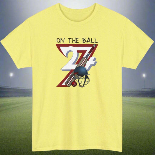 Cricket Sport T-shirt cricket tee cricket shirt 24/7 Unique Designs corn silk