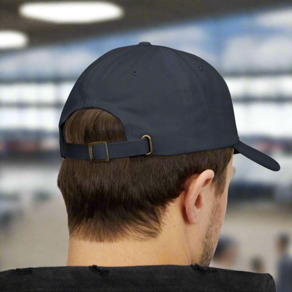 Embroidered Baseball Cap dark navy back view