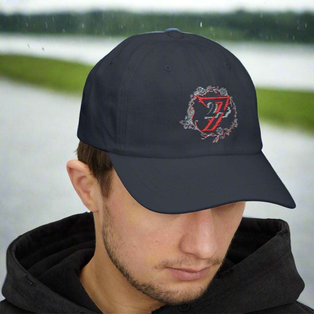 Embroidered Baseball Cap dark navy front