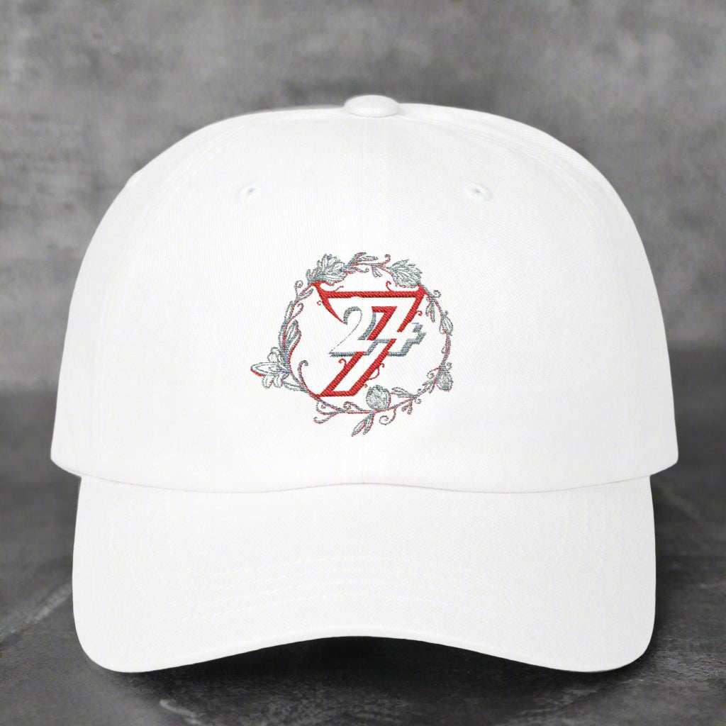 Embroidered Baseball Cap white