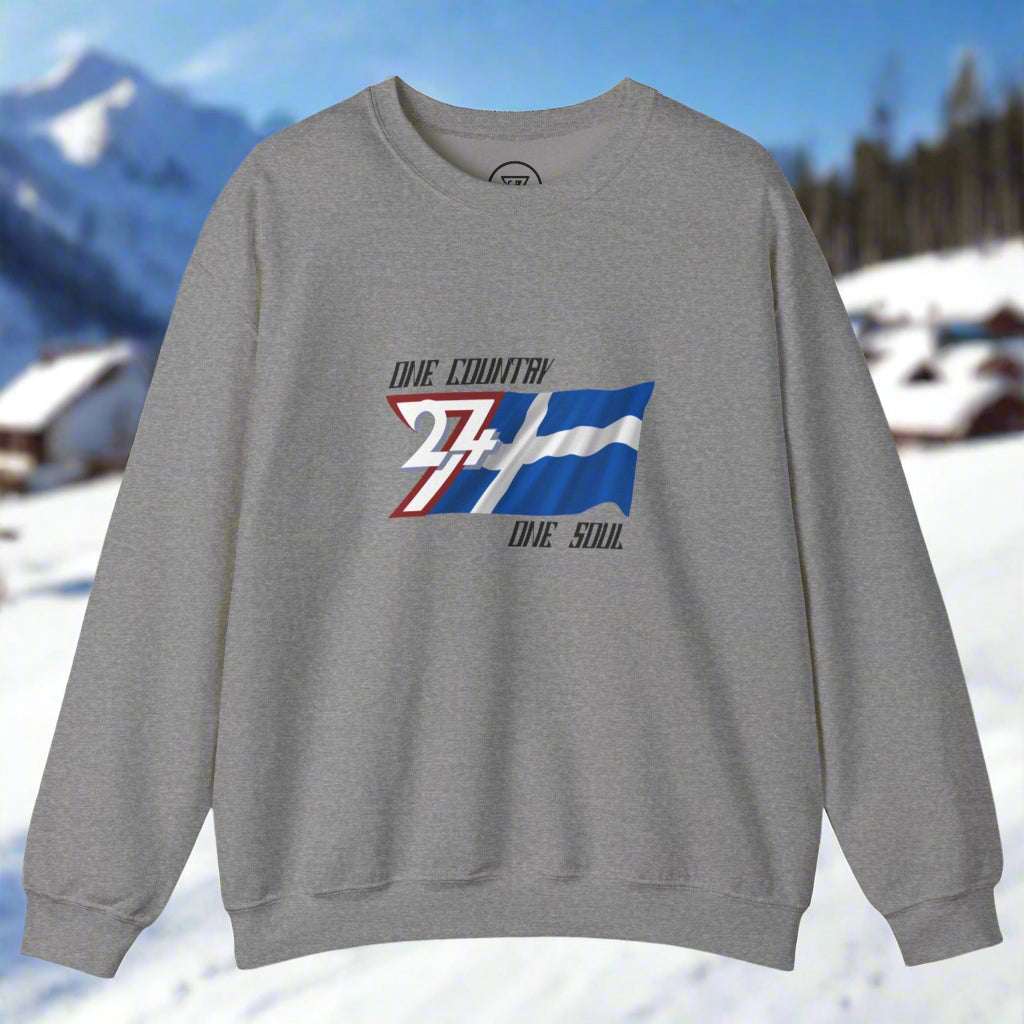 Finnish flag illustrated sweatshirt by 24/7 Unique Designs