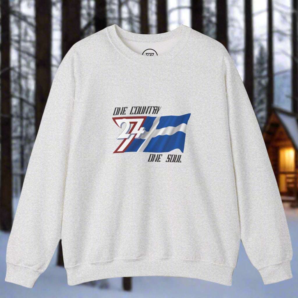 Finland jumper with unique finnish flag design