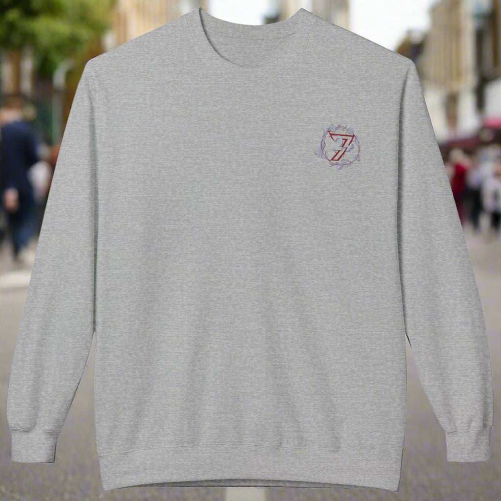 Floral Sweatshirt sport grey front