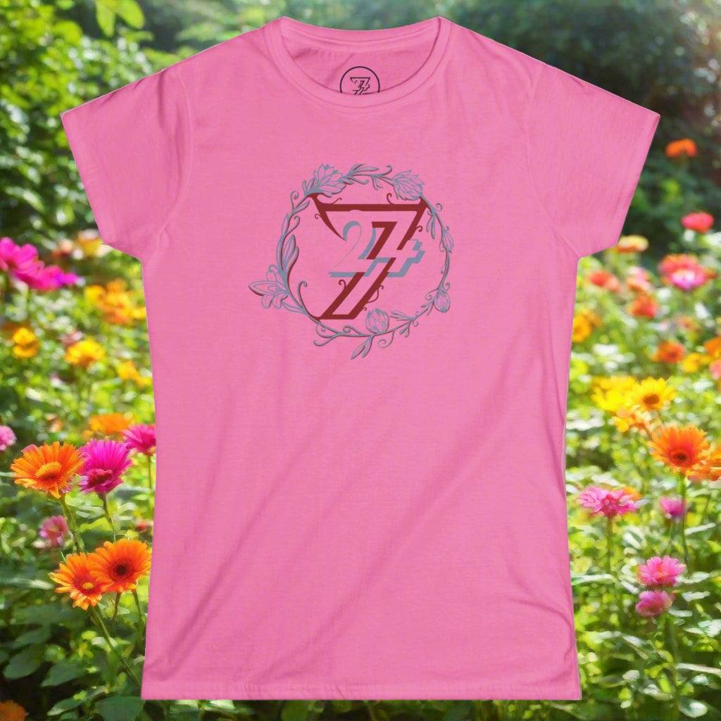 Ladies Floral t-shirt flower design top azalea