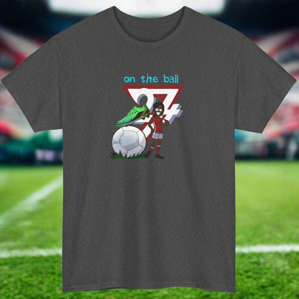 Football Sport T-shirt football tee soccer tee by 24/7 Unique Designs dark heather
