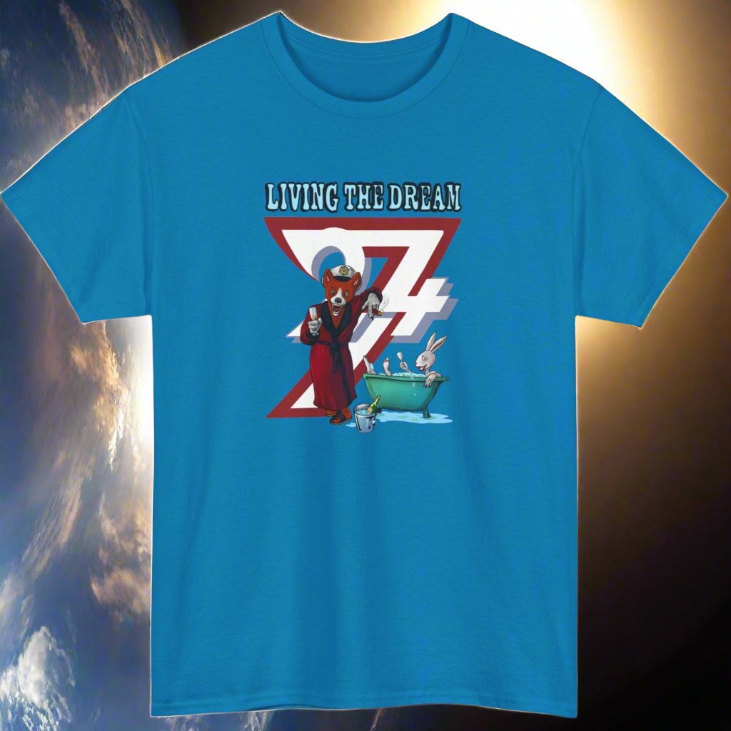Fox T-shirt funny tee funny fox cartoon T-shirt by 24/7 Unique Designs Saphire