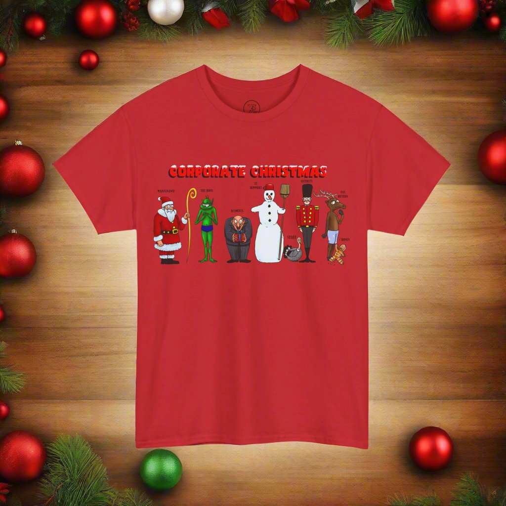 Funny Christmas T-shirt red