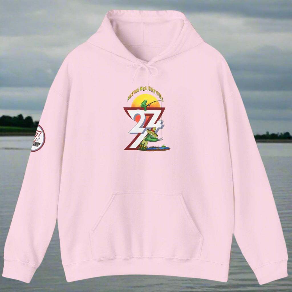 Funny Fishing Hoodie Summer Holiday Jumper Fishing Cactus On Hoodie pink