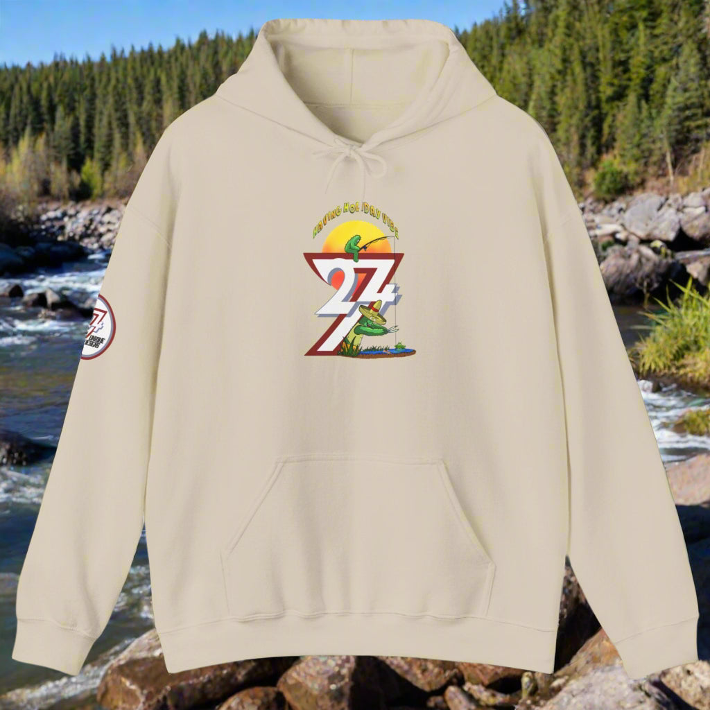 Funny Fishing Hoodie Summer Holiday Jumper Fishing Cactus On Hoodie sand