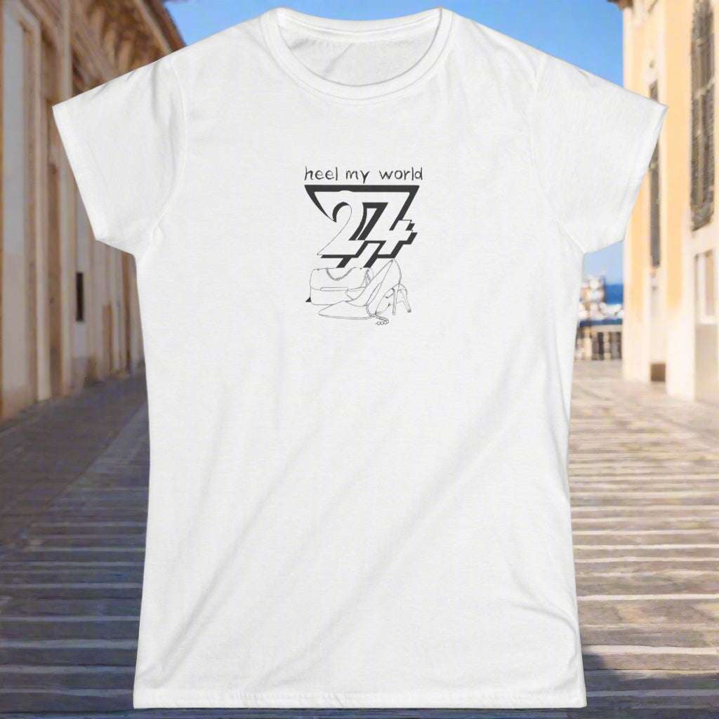 Funny Women T-shirt unique Women Tee cool top by 24/7 Unique Designs white