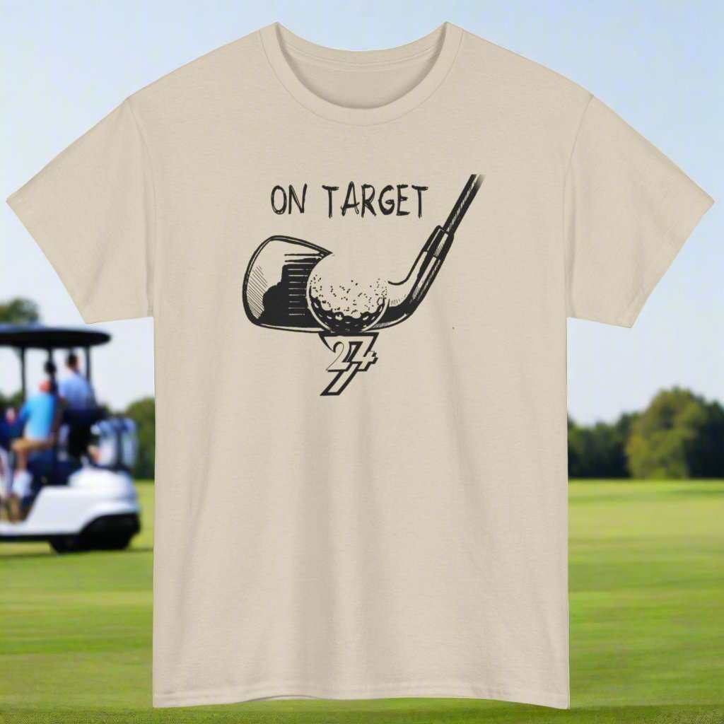 Golf T-shirt Golf tee sport polo golfing shirt by 24/7 Unique Designs sand