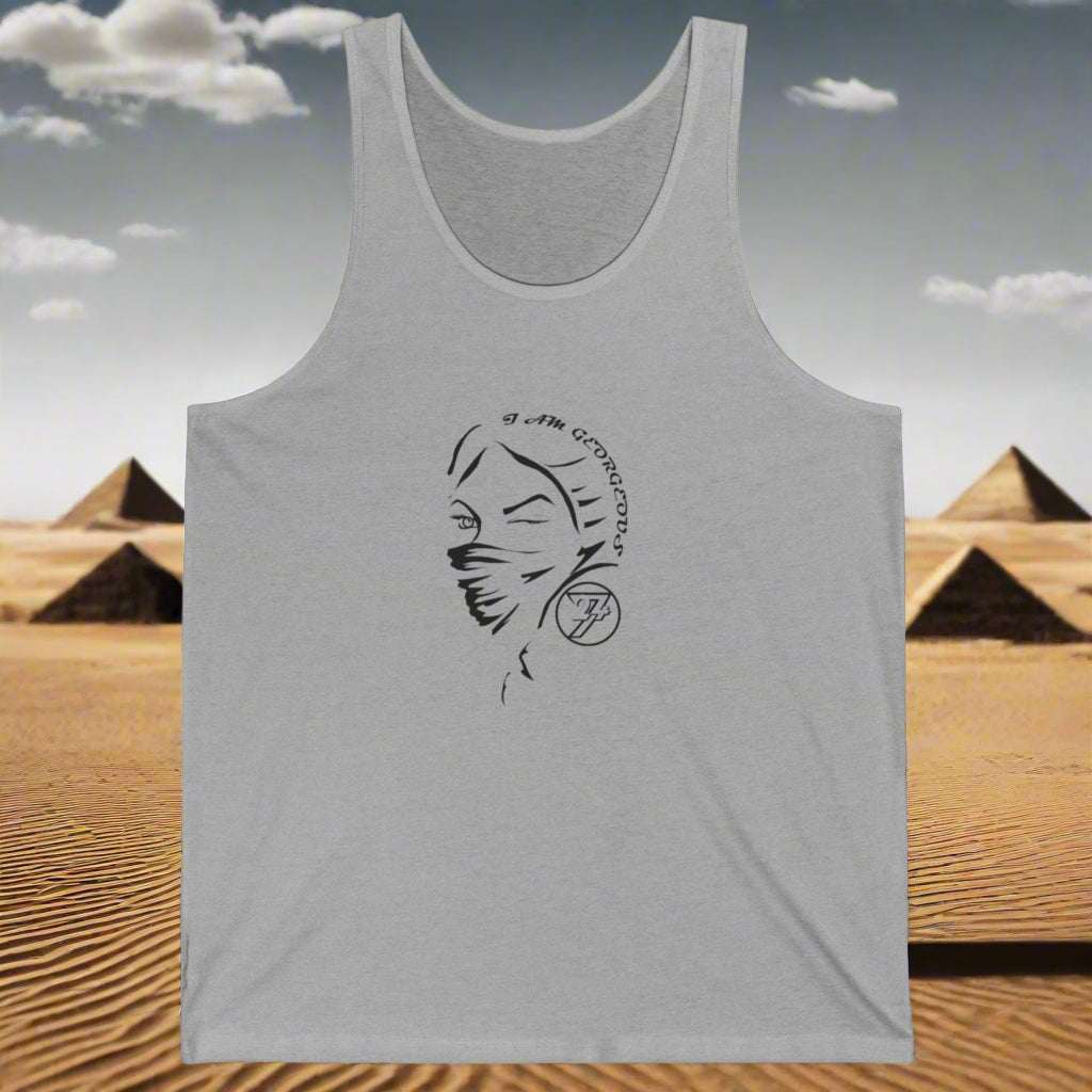 Gorgeous woman tank top athletic heather