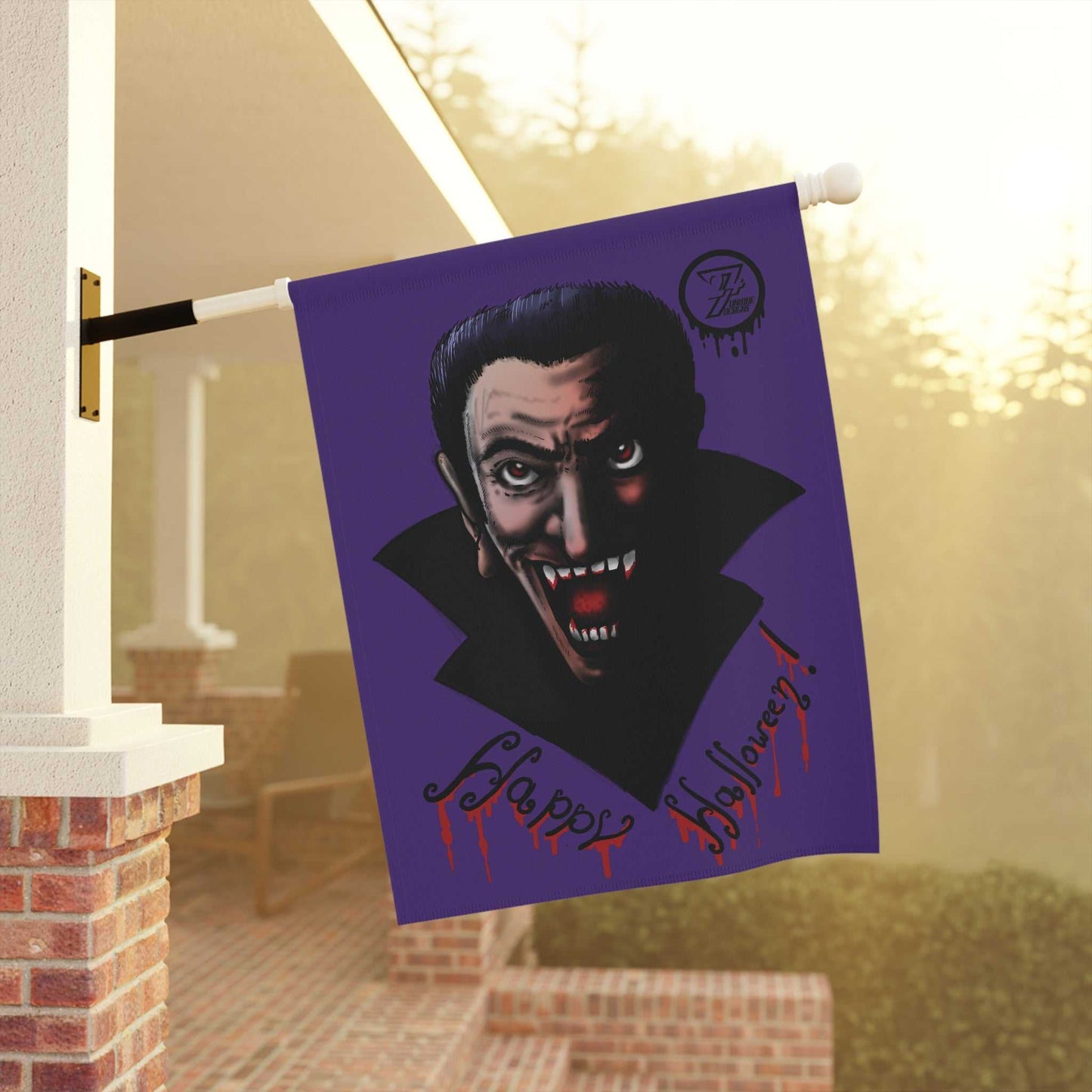 Halloween Vampire Decoration Scary Vampire Garden & House Banner pole 2