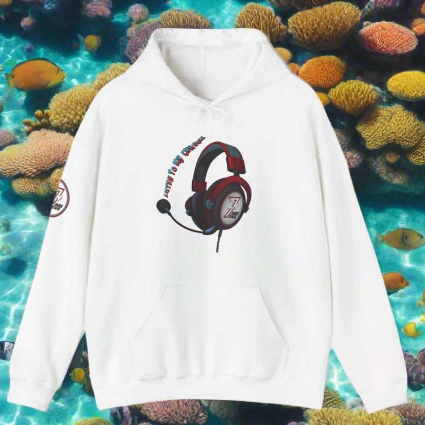 Headset hoodie headphone jumper headphone hoodie youtuber hoodie white