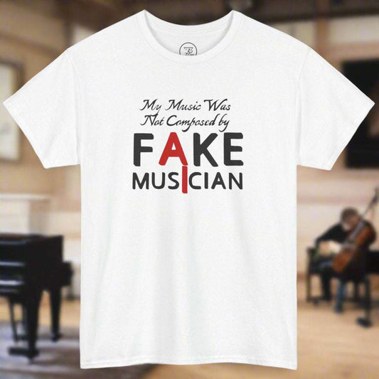 Musician tee AI art t-shirt AI musician t-shirt AI tee by 24/7 Unique Designs front
