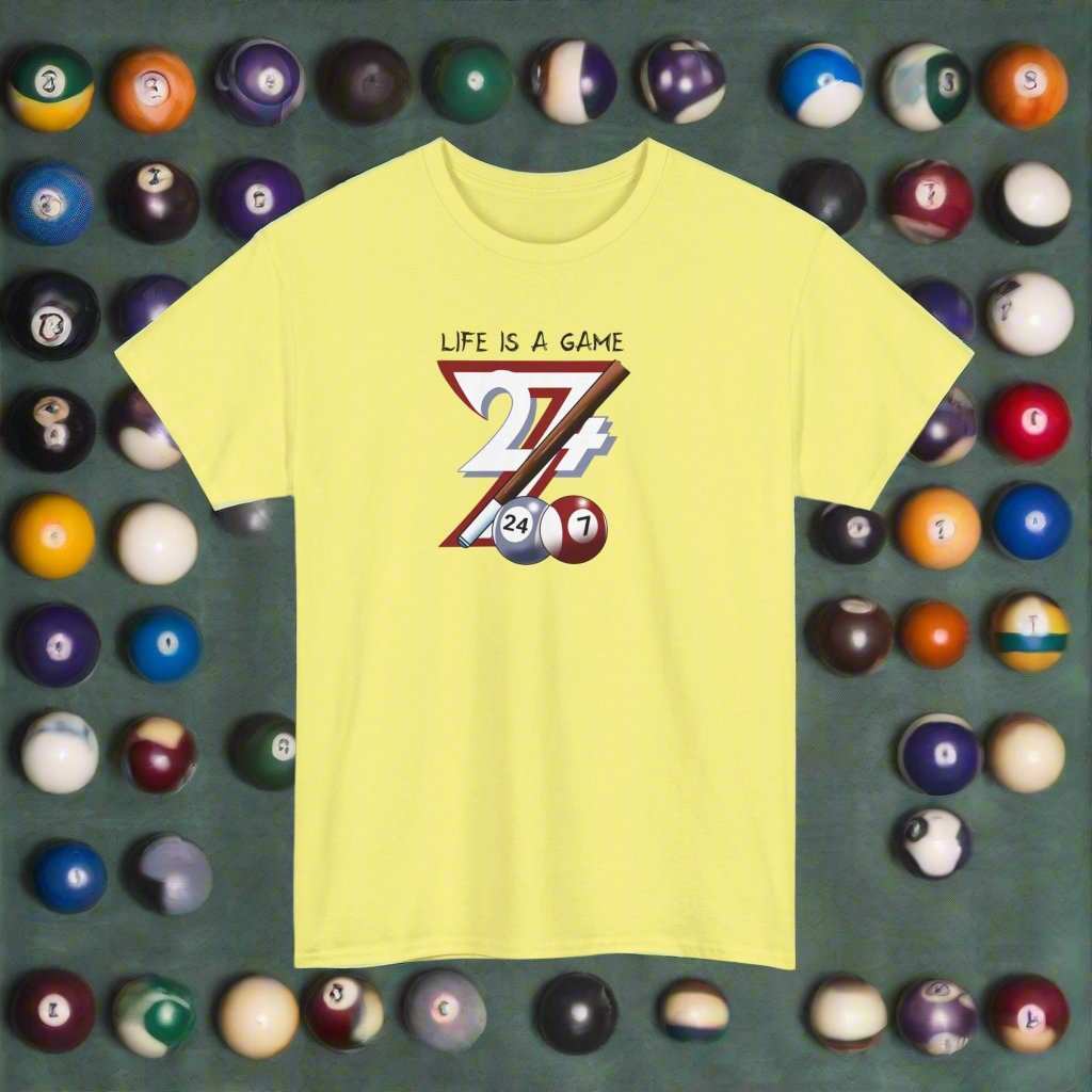 Pool T-shirt sport tee pool design on tee billiard t-shirt printed tee corn silk